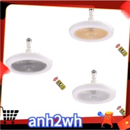 【A-NH】2PCS Ceiling Fans with Remote Control and Light Lamp Fan E27 Converter Base Smart Silent Ceiling Fans