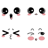 MATA Car Accessories Eye Stickers Car Rearview Mirror Stickers Cute Stickers
