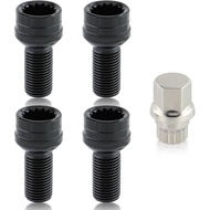 AUTOKAY 8D0601139F M14 x 1.5 Bolt Roda Anti-Kecurian Kunci Lug Nut Sesuai untuk Audi A1 A3 A4 A5 A6 