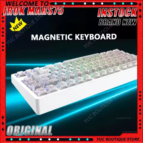NEW IROK Carotmas Mars75 Pro Gaming Keyboard Magnetic Switch Keyboard 8K RT0.001mm Low Delay ARGB Ga