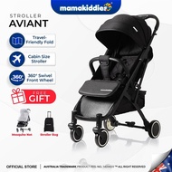 (MINOR DEFACT) MAMAKIDDIES Aviant Stroller  Foldable Compact Cabin Size like handle Baby Stroller Ba