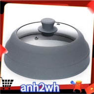 【A-NH】Universal Lid for Soup Pot and Skillets,Foldable Microwave Splash Cover, Microwave Cover, Microwave Food Glass Cover