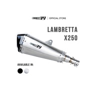 PROJECT79 EXHAUST SLIP ON SET SCOOTER BIKE TOURING BIKE QPLLAM01+QPM23 - LAMBRETTA X250