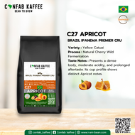 เมล็ดกาแฟคั่ว Brazil Ipanema Premier CRU Black - C27 Apricot ขนาด 1 กก.