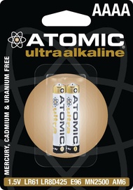 ATOMIC AAAA 1.5V LR61 E96 MN2500 AM6 Ultra Alkaline Battery (2 Pack)