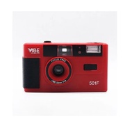 Free shipping for German vibe 501F camera reusable non- r film camera 135 film fool with flash black