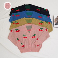 Cherry Berry Knit Cardigan