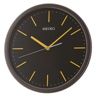 [𝐏𝐎𝐖𝐄𝐑𝐌𝐀𝐓𝐈𝐂] SEIKO QXA476Y QXA476 Black with Gold Numerals Wall Clock