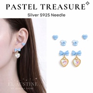 [S925 Silver Needle] Pastel Treasure EL Austine Earring Silver Needle S 925 Silver S 925 sterling Si