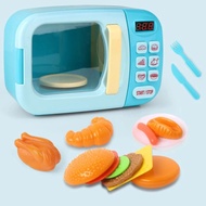 Mini Kitchen Pretend Play Toys Girls Simulation Microwave