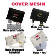 MESIN Overlock Sewing Machine Cover Overlock Sewing Machine Cover Dust Protector TYPICAL BROTHER SIN
