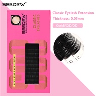 SEEDEW 0.05mm B/C/D/DD Curl Classic Eyelashes Extensions Makeup Faux Individual Lashes Professional