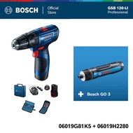Bosch ชุดสุดคุ้ม GSB 120 Li (1 แบต) กับ Bosch GO 3 (SOLO)
