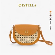Ae1 CISTELLA - Women's Bag Rava Rattan Bag Sling Bag Aesthetic Leather Rattan Bag Women's Sling Bag 