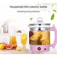 1.8L Multifunction Electric Kattle 1.8L Mini Glass Health Pot Stew Porridge Slow Cooker Heater Hot H