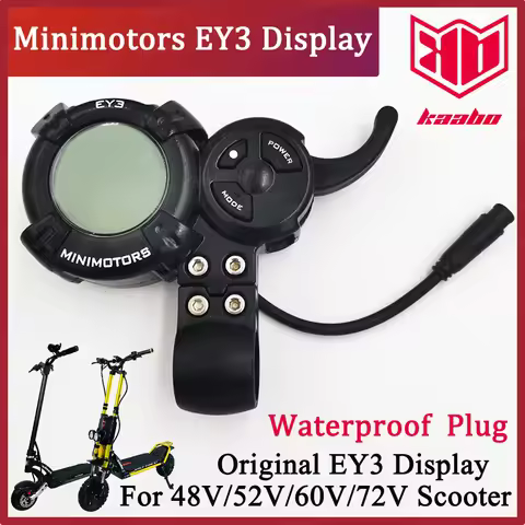 Kaabo Minimotors EY3 Display 100% Original For 48V/52V/60V/72V Scooter Mantis Wolf Warrior King GT P