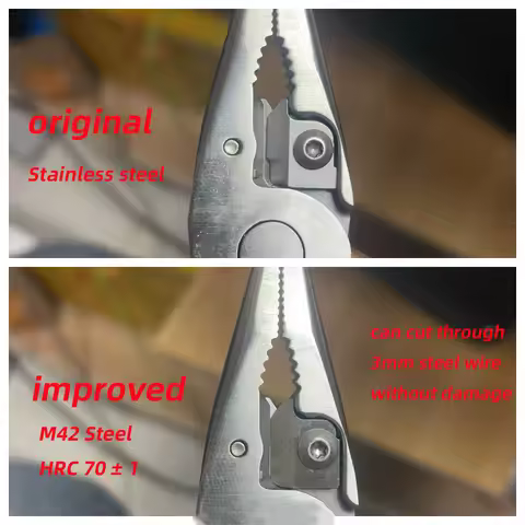 1 set M42 Steel Replacement Wire Cutter Inserts For leatherman Surge TTI Wave ARC P4 DIY Accessories
