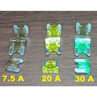 Plug-in Fuse / Fuse Micro 7.5A 20A 30A FUSE MICRO - FLOSSER DX MICRO FUSE BUNTING