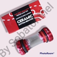 MERAH Bottom Bracket Hollowtech II Raze Ceramic Bearing Red