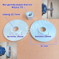 mur nut drat kiri & ring gerinda duduk