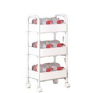 🚢Barber Shop Trolley Trolley Storage Rack Floor Multi-Layer Household Bedroom Baby Mobile Snack Kitchen Multi-Function