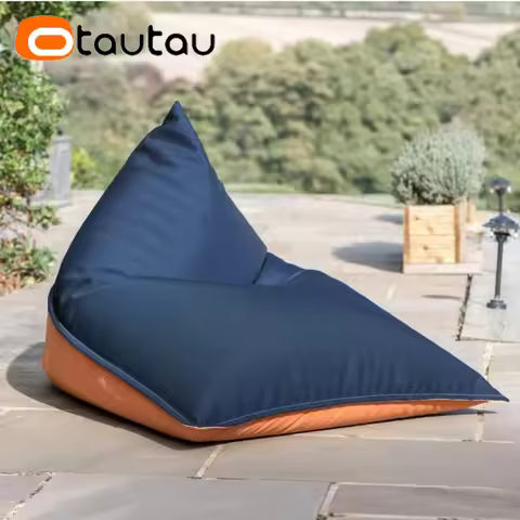 OTAUTAU Outdoor Oxford Bean Bag Cover Swim Pool Lounger Beach Club Sofa Bed DD210【No Filler !You Nee