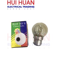 BLUE SKY II COLOUR BULBS 5W 240 VOLT BS-G4022B G40 灯泡 bulb lampu  ** With extra packing