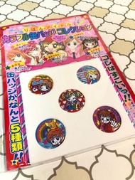 中古全新 日版Ribon附錄 襟章套裝 吧唧 金屬＊內有五款 GALS壽蘭 藤川三穗南 親親寶貝 愛你寶貝 槙陽子 Good Morning Call 高須賀由枝 我是班比 亞月亮 聖小龍女 松本夏實