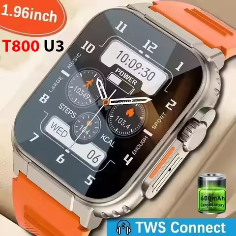 2025 New T800 Ultra 3 Smart Watch Men Women Series 8 1.99" AMOLED Screen Heart Rate Sport Waterproof