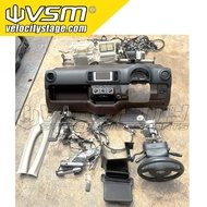 Dashboard set Passo Hana Euro Hitam with Door Trim Euro Hitam for Myvi Lagi Best Icon