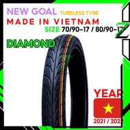 TAYAR TUBELESS [ BUNGA MAXXIS DIAMOND/TT100/TT900] 80/90-17 70/90-17 MADE IN VIETNAM TYRE TIRE NEW GOAL (YEAR 2021/2022)