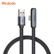 【1Yr Warranty】 MCDODO Zebra Series Type-C 90 Degree Data Cable 1.2m 1.8m Compatible for 36W Type-C C