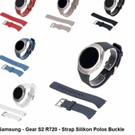 'Samsung Gear S2 Sport R720 R730 - Plain Silicone Strap Buckle Silicone Band Smart Watch Strap (