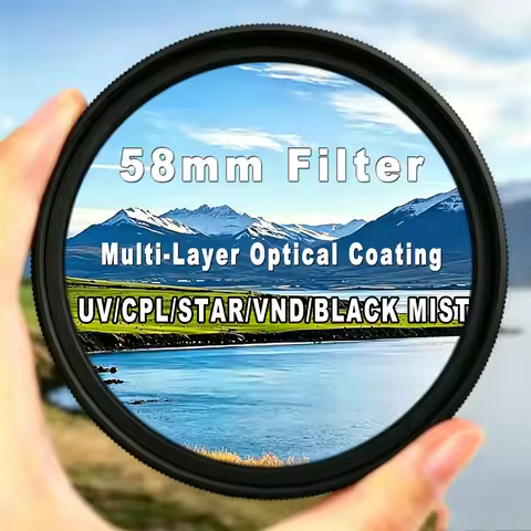 58mm Optical Glass Separate Lens Filter Multi Coated CPL Variable ND2-ND400 Black Mist Star for Cano
