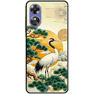 Ốp lưng cho Oppo A54 - A55 - A55s - Oppo A56 5G - Oppo A18 - A38 - A58 - Sếu Đầu Đỏ - Hàng Chính Hãn