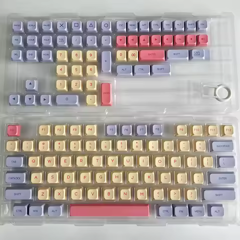 132 Keys Marshmallow XDA Profile Keycaps Korean Japanese Russian Thailand PBT Keycap For Mechanical 