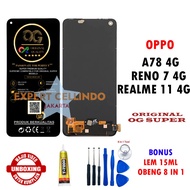 LCD OPPO A78 4G / Realme 11 4G / Reno 7 4G ORIGINAL OG SUPER Fullset Touchscreen