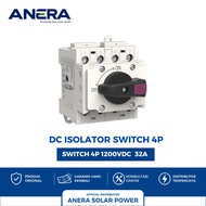 DC Isolator Switch PLTS Solar Panel MCB Switch 4P 32A MCB DC Combiner
