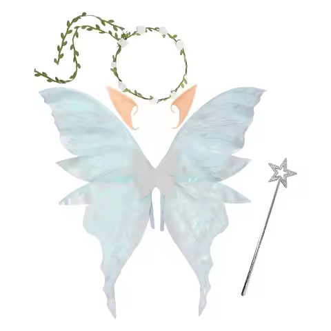 Creative Fairy Butterfly Wings Lightweight Fluttering Wings Fairy Costume Wing Set Star Wand Sparkli