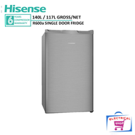 Hisense Refrigerator RR156D4AGN Single Door Fridge 140L RR156