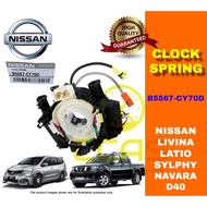 100% ORIGINAL NISSAN LIVINA LATIO SYLPHY NAVARA D40 CLOCK SPRING STEERING CLOCK SPRING AIR BAG B5567