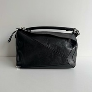 99新🆕 全配有購證✨ LOEWE 羅意威 Puzzle Medium 黑色銀釦