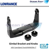 Lowrance HDS 7 gen3/gen2 Touch/HOOK/Elite 7" Gimbal Bracket and Knobs