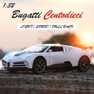 HOT!!!✶♨✢ pdh711 [RUM]1:32 Scale Bugatti Centodieci Alloy Car Model Light Sound effect diecast car Toys for Boys baby toys birthday gift car toys kids toys car model car toys model collection