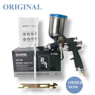 XAPR spray gun F75 setara meiji alat semprot cat nozzle 15mm tabung atas 400ml kualitas sama meiji
