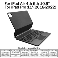 Wireless Bluetooth Backlit Keyboard For iPad Pro 11 2018-2022 Multi-Touch Tablet Hebrew Arabic Spani
