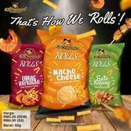 NZ CRUNCHIES ROLLS PELBAGAI PERISA (60G)