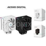DEEPCOOL AK500S DIGITAL CPU air cooler single tower 5 heat pipes status display 240W for LGA1700/120