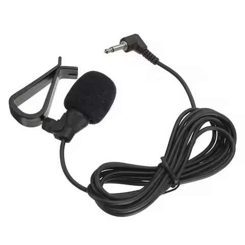 3.5mm Car Audio Microphone Radio Microphone Plug Wired Mic 3m Cable For Bluetooth-compatible Pioneer
