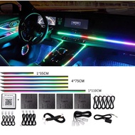Car64Color Ambient Light Car Interior Modification LED Light strip hidden streamer colorful ambient 